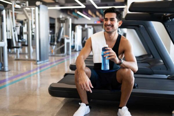 Man Working Out on Enclomiphene