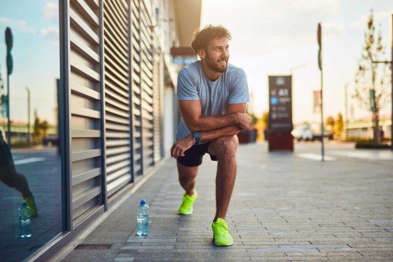 Man Working Out on Sermorelin Peptide