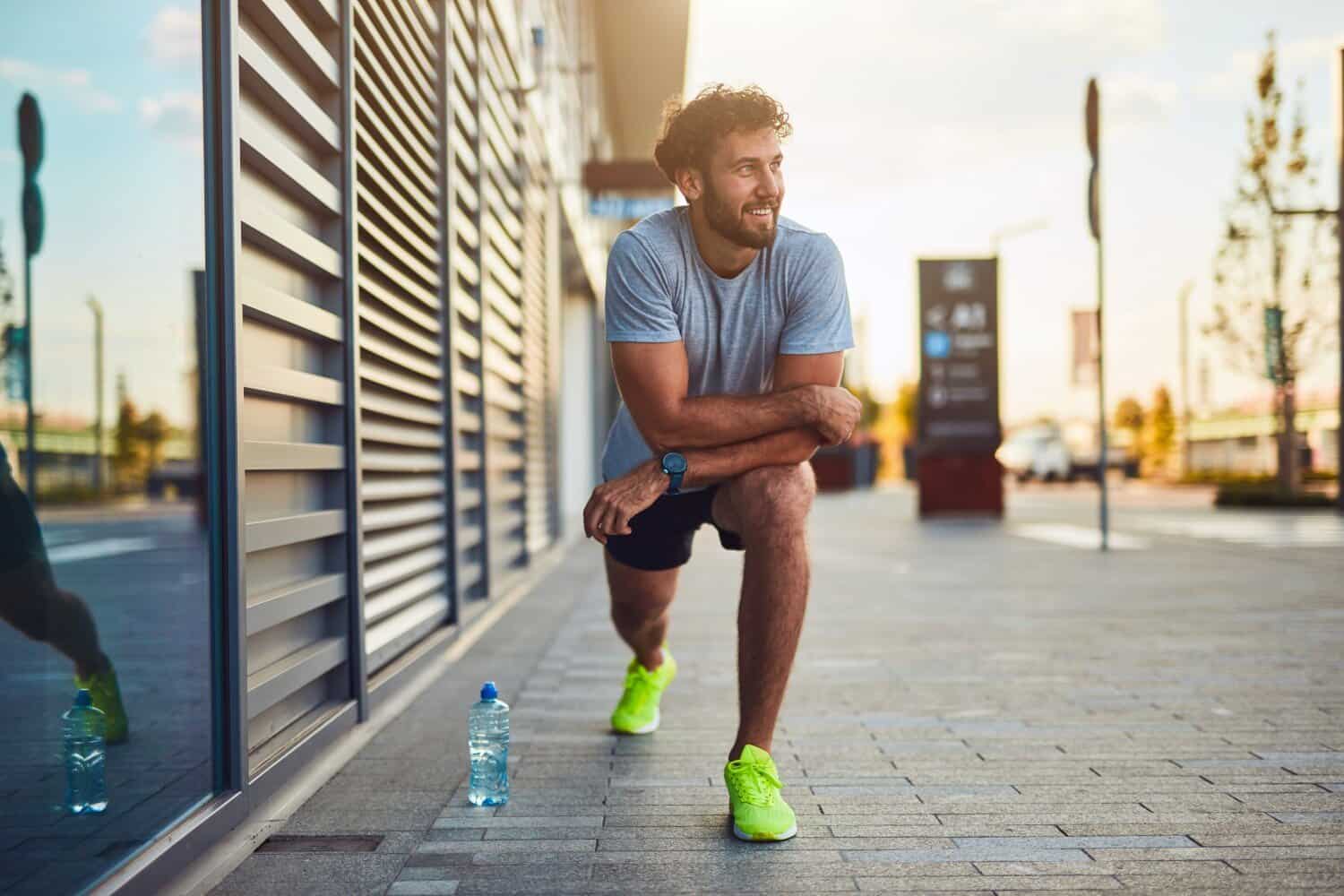 Man Working Out on Sermorelin Peptide