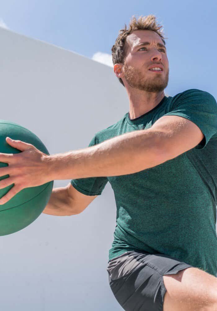 Man Working Out Outside trt therapy