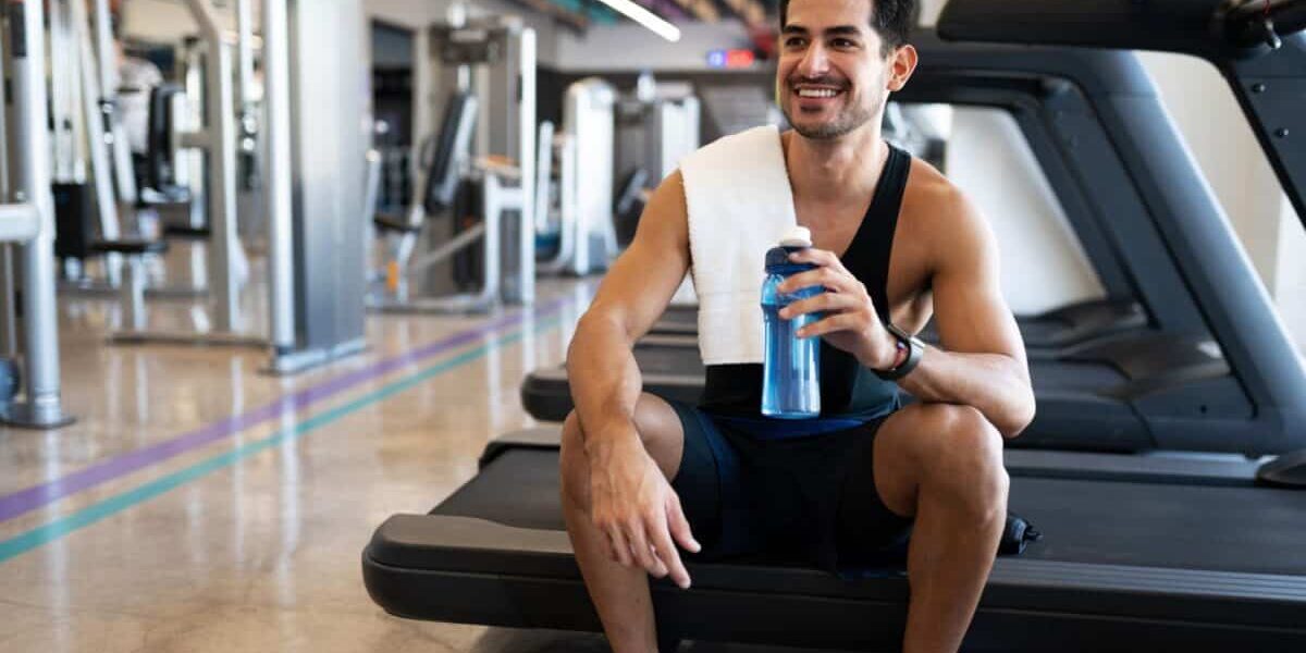 Man Working Out on Enclomiphene