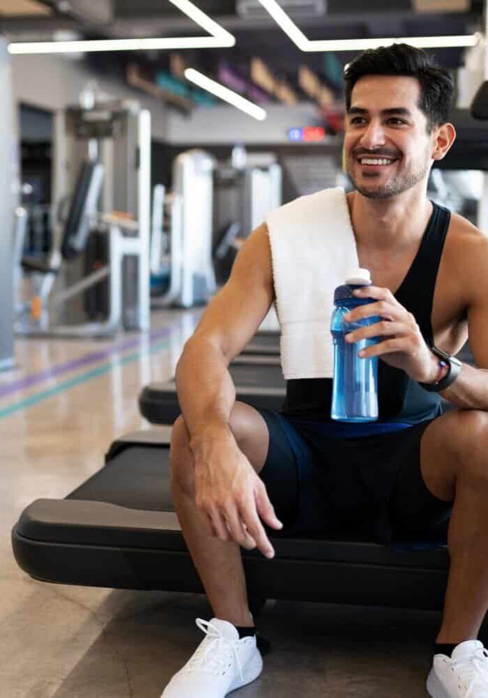 Man Working Out on Enclomiphene Man Working Out on Enclomiphene
