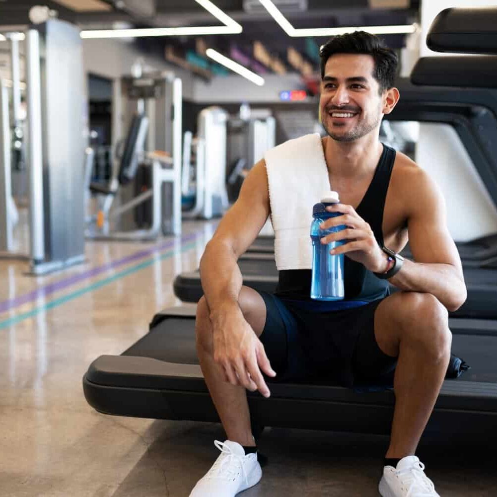 Man Working Out on Enclomiphene