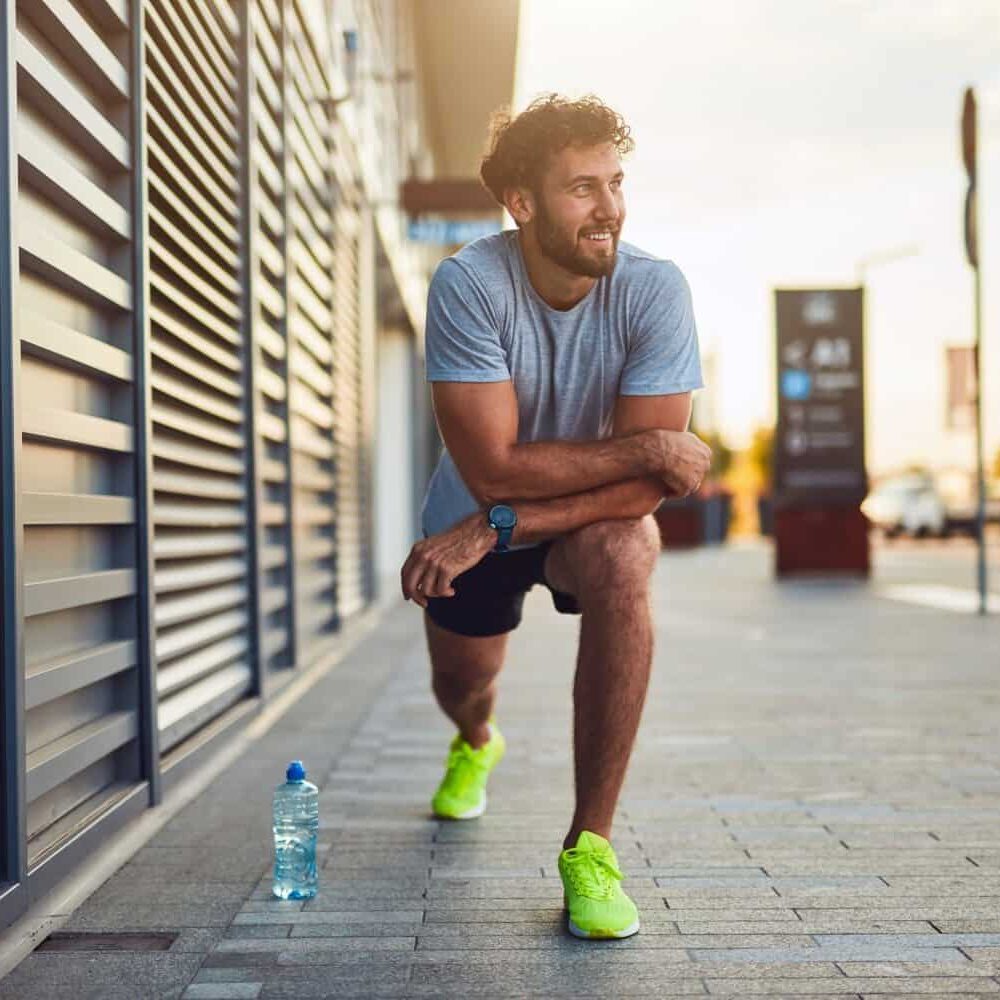 Man Working Out on Sermorelin Peptide