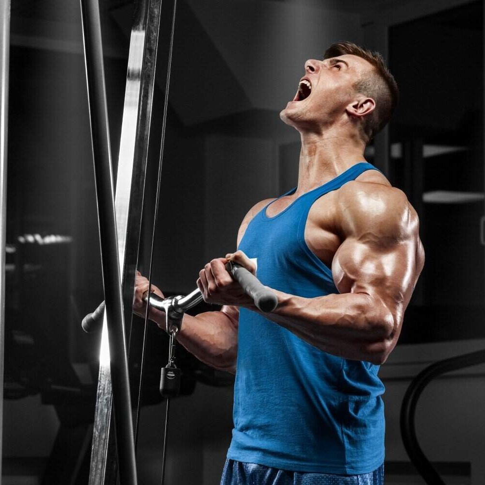 Man Working Out on Testosterone