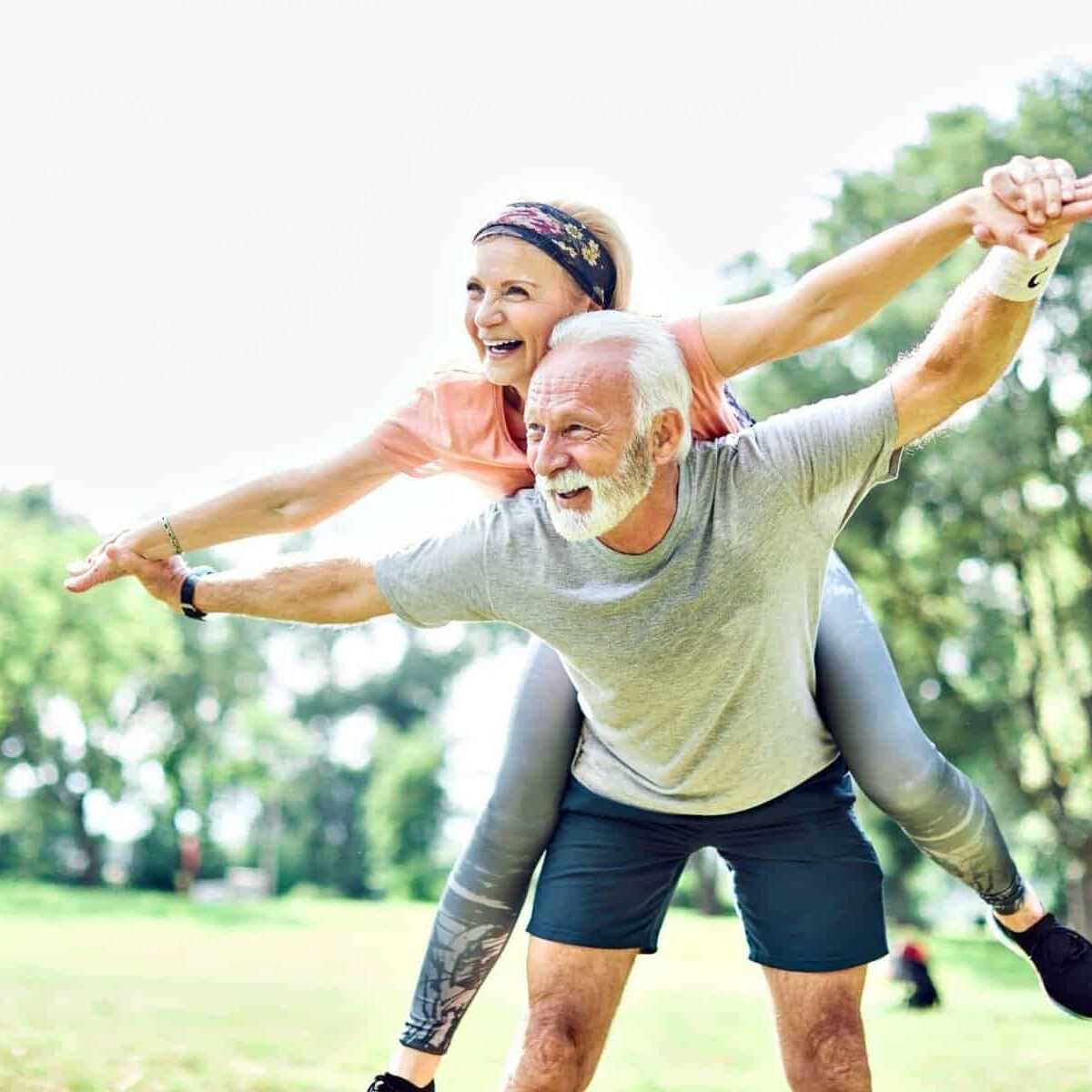 Older adults enjoying life nad